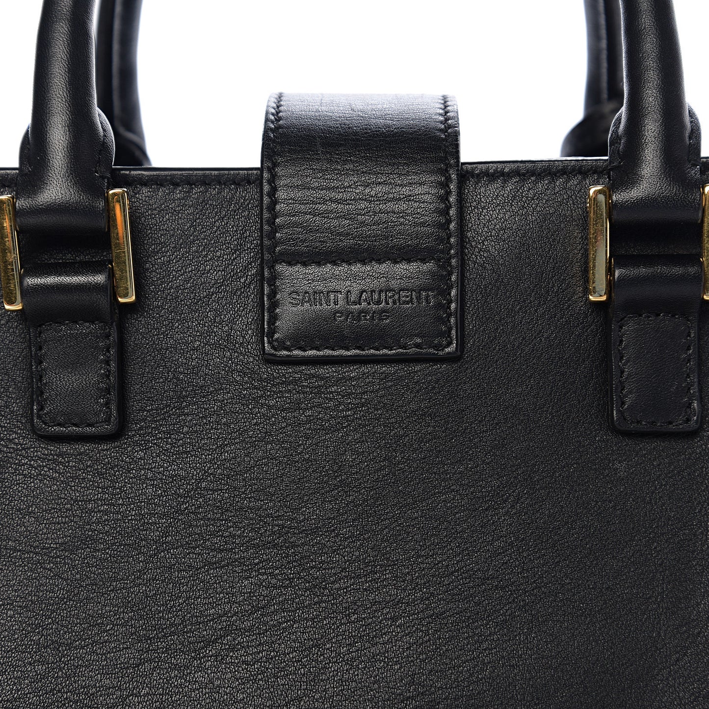 Calfskin Monogram Baby Cabas Black