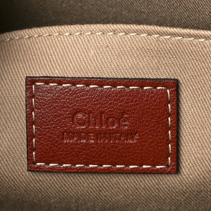 Chloe Calfskin Medium Woody Ribbon Tote Sepia Brown 6 of 10