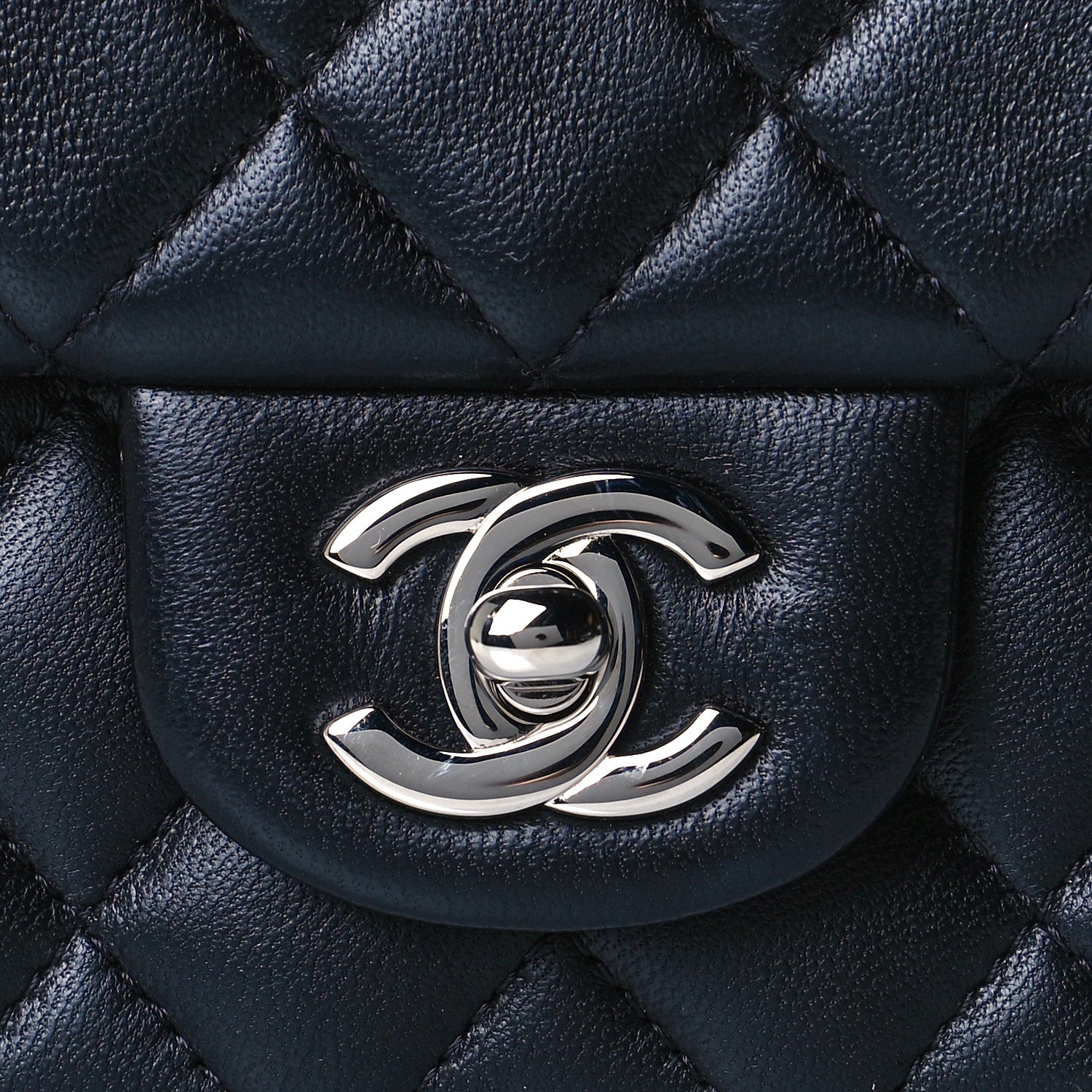 Chanel Lambskin Quilted Mini Rectangular Flap Black 8 of 11