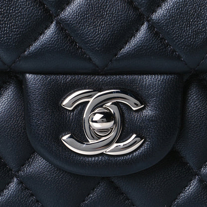 Chanel Lambskin Quilted Mini Rectangular Flap Black 8 of 11
