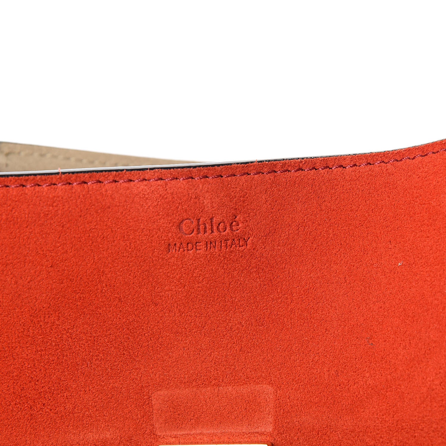 Chloe Suede Smooth Calfskin Drew Shoulder Bag Plaid Red Black 6 of 12