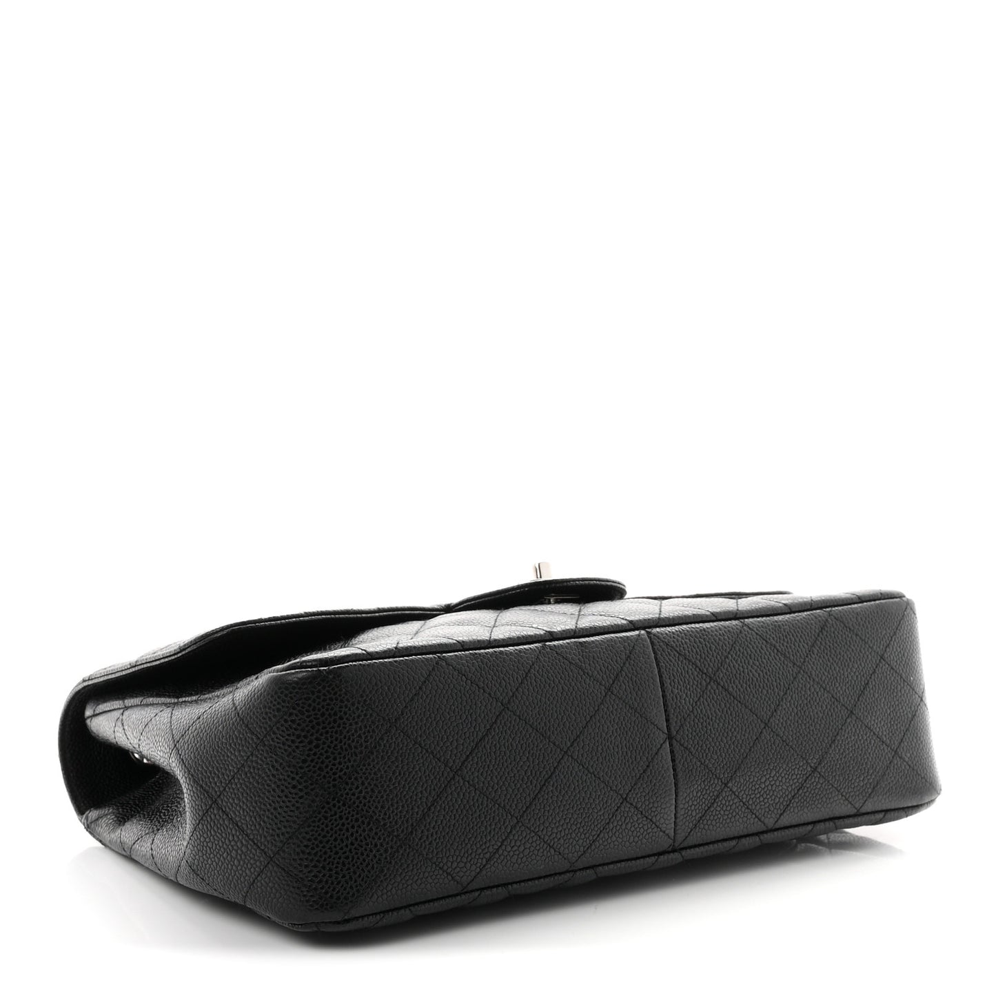 Caviar Quilted Jumbo Single Flap Black
