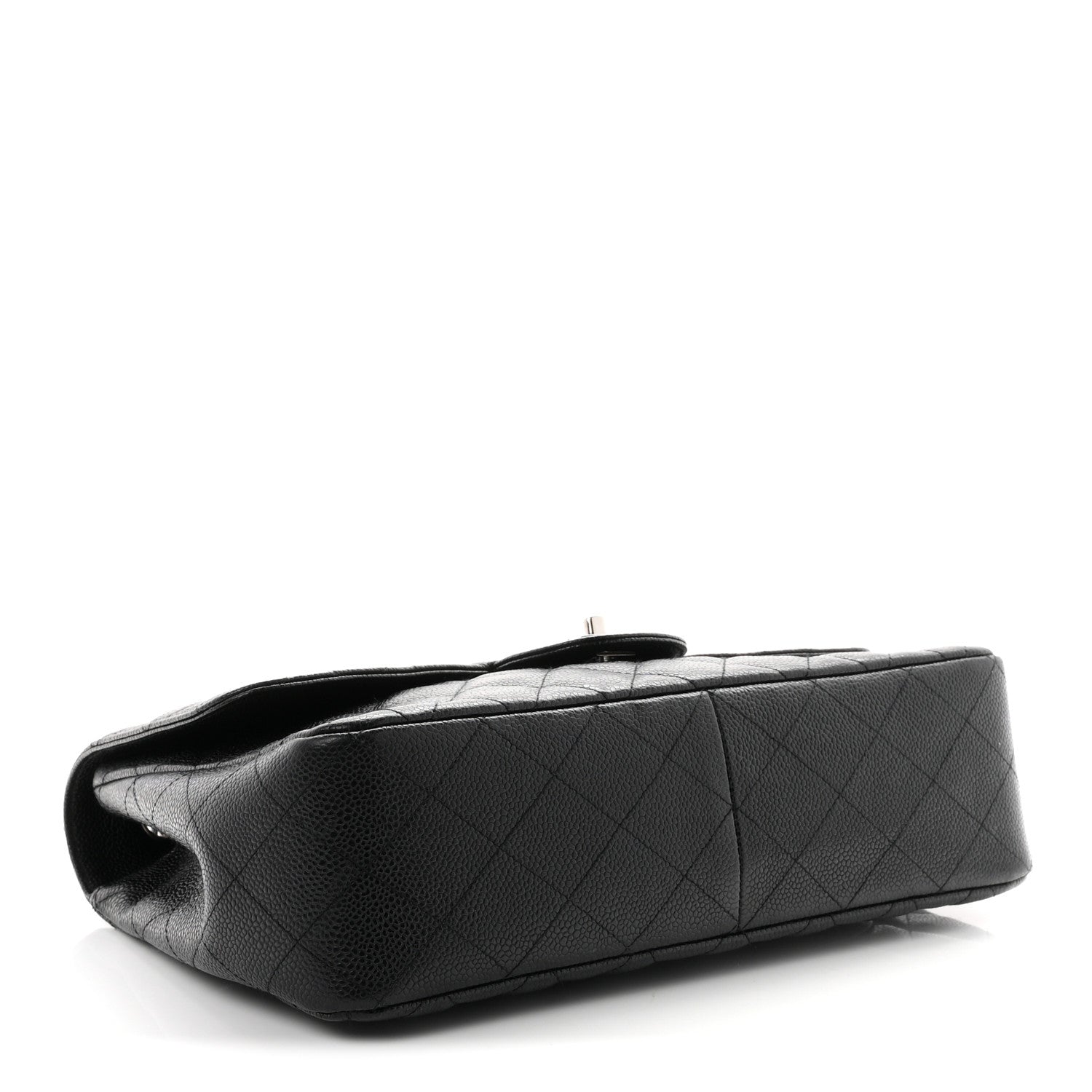 Chanel Caviar Quilted Jumbo Single Flap Black 3 of 9