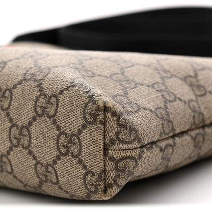 Gucci GG Supreme Monogram Web Messenger Bag Black 10 of 13