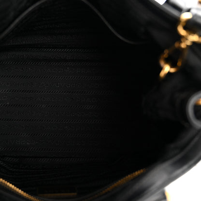 Prada Tessuto Nylon Soft Calf Tote Black 5 of 16