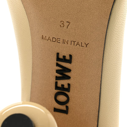 Loewe Goatskin Toy Pumps 37 Oat Milk 9 of 9