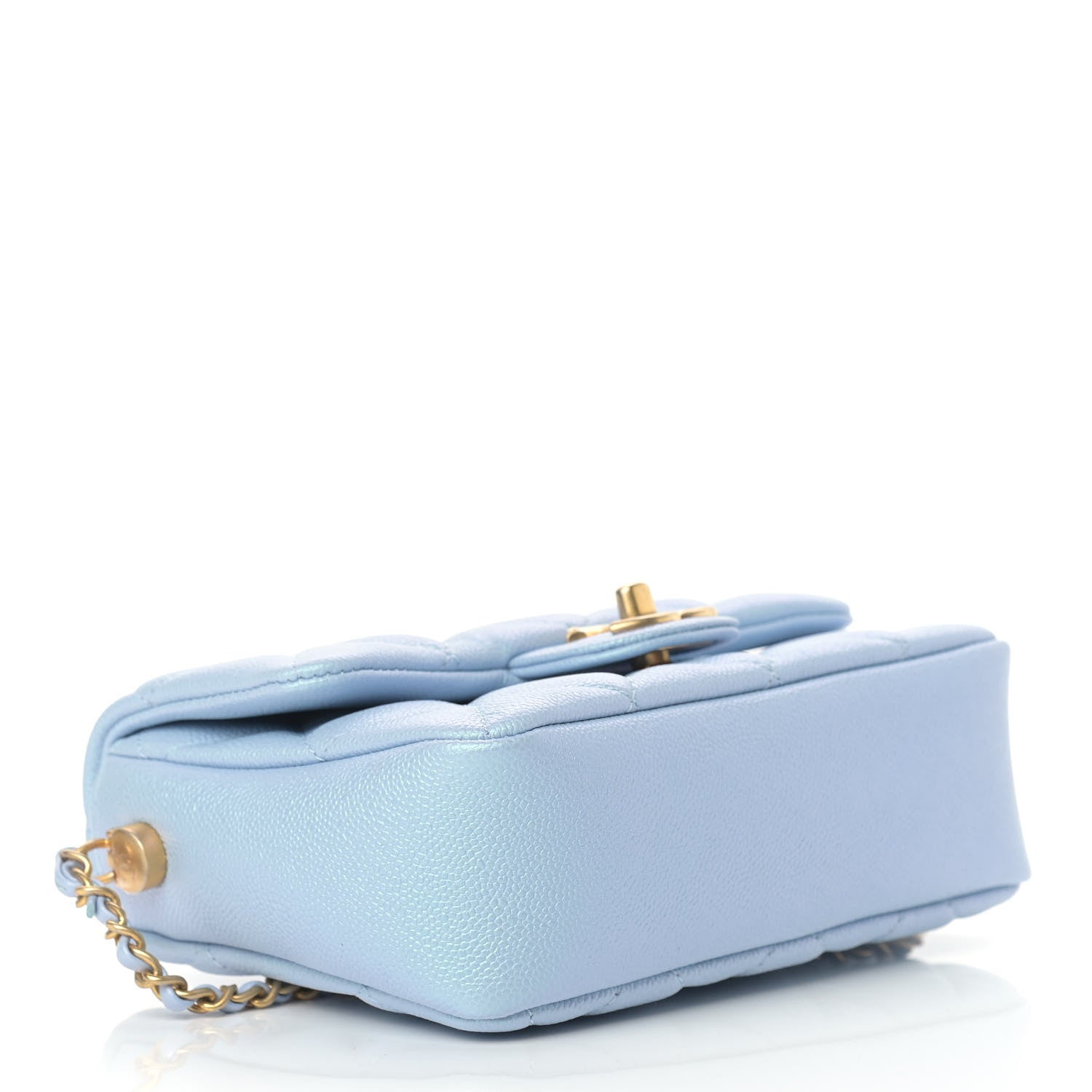 Chanel Iridescent Caviar Quilted Mini My Perfect Flap Light Blue 4 of 9