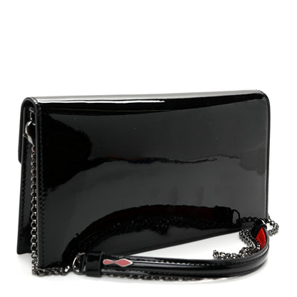 Christian Louboutin Patent Calfskin Loubi54 Crossbody Clutch Black 3 of 9