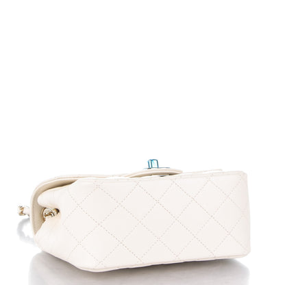 Chanel Caviar Quilted Mini Square Flap White 4 of 8