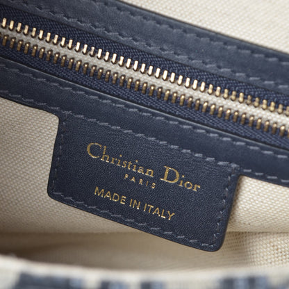 Christian Dior Oblique Saddle Bag Blue 6 of 7