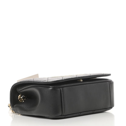 Chanel Lambskin Quilted Studded Beauty Begins Flap Black 4 of 11