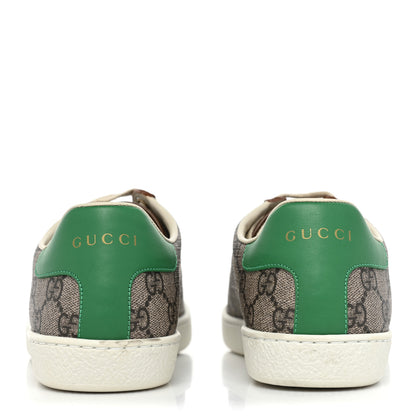 Gucci GG Supreme Monogram Fake/Not Womens Ace Sneakers 38 Beige New Shamarock Brown Sugar 4 of 11