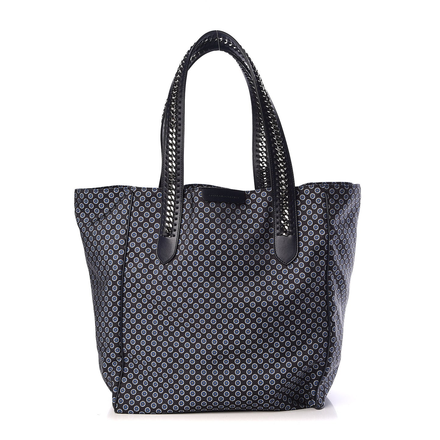 Nylon Go Flower Print Falabella Tote Blue