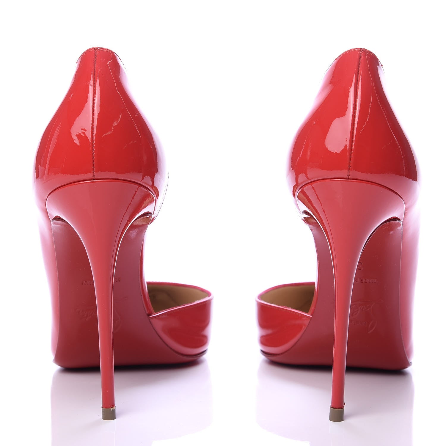 Christian Louboutin Patent Iriza 100 Pumps 38 Fraise 6 of 9