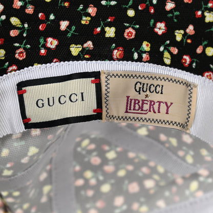Gucci X LIBERTY OF LONDON Canvas Floral Print Bucket Hat M Black Multicolor 8 of 9