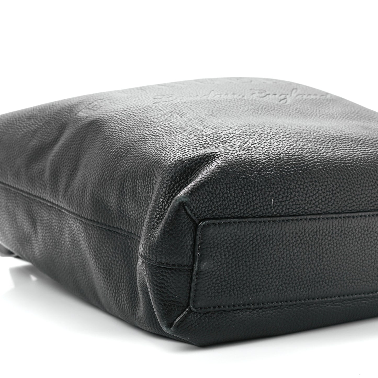 Grainy Calfskin Remington Tote Black