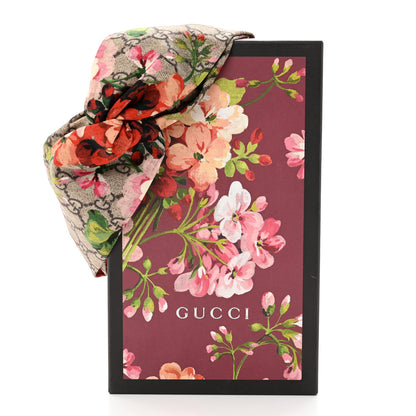 Gucci Silk Monogram Blooms Print Headband Antique Rose 5 of 5