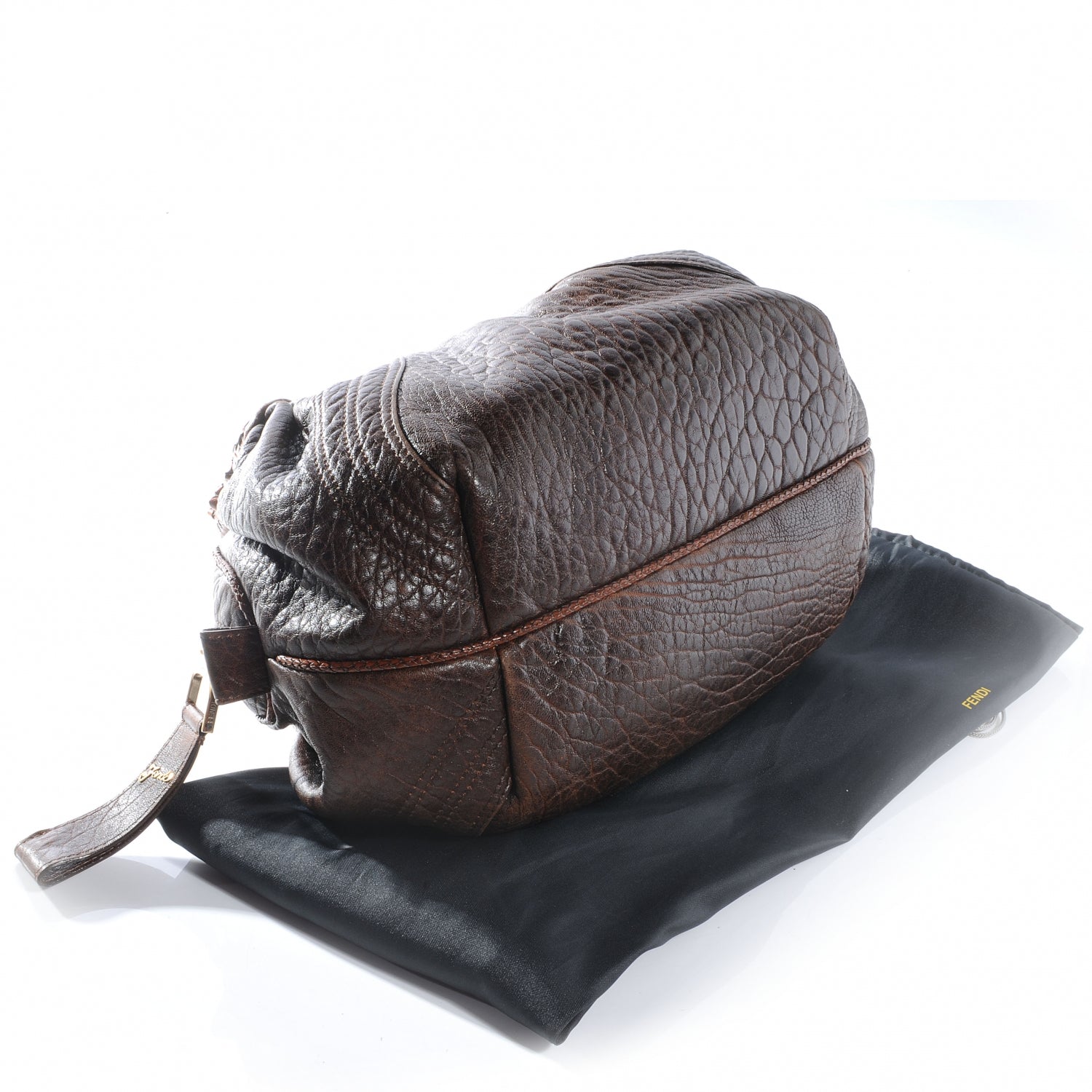 Fendi Nappa Nuvolata Spy Bowler Cognac 4 of 8