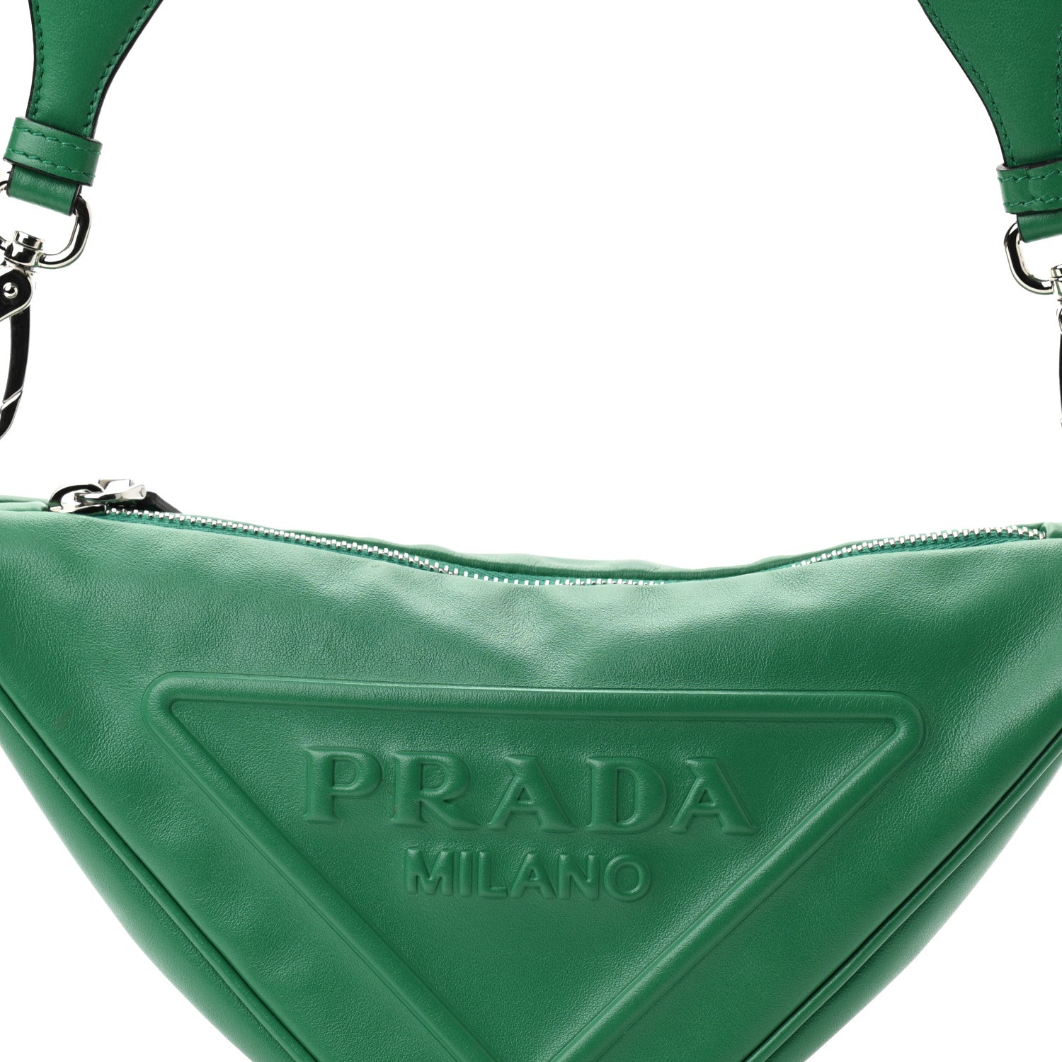 Prada Grace Lux Triangle Shoulder Bag Mango 8 of 11