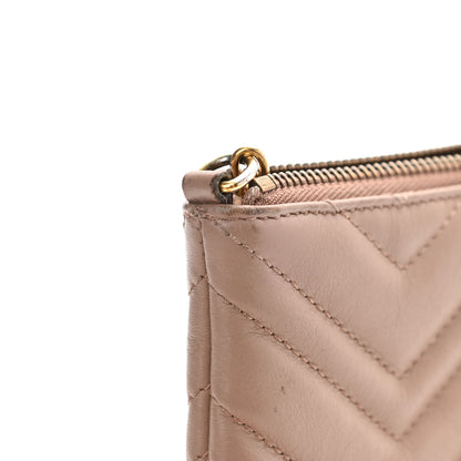 Gucci Calfskin Matelasse Mini GG Marmont Chain Bag Porcelain Rose 12 of 15