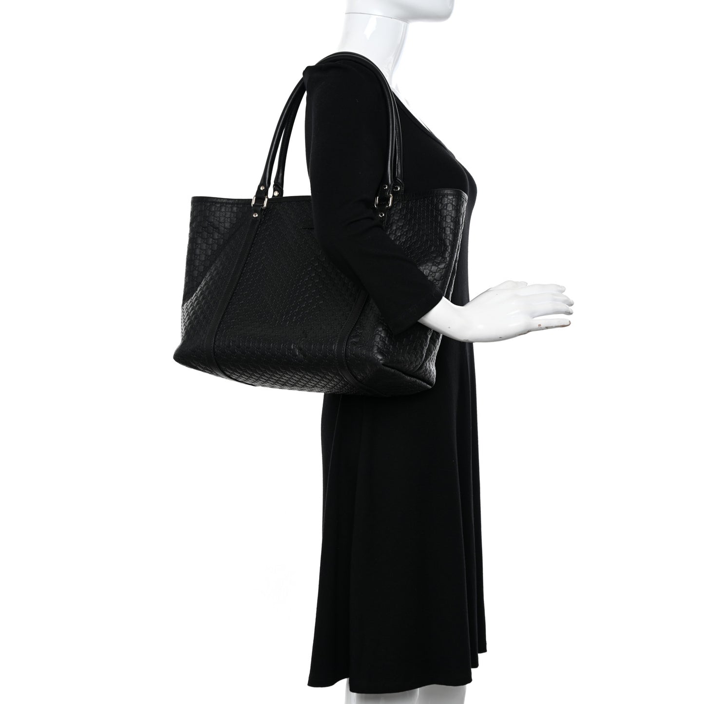 Microguccissima Medium Joy Tote Black