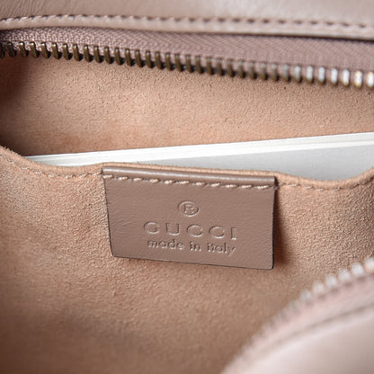 Gucci Calfskin Matelasse Mini GG Marmont Chain Shoulder Bag Porcelain Rose 8 of 9