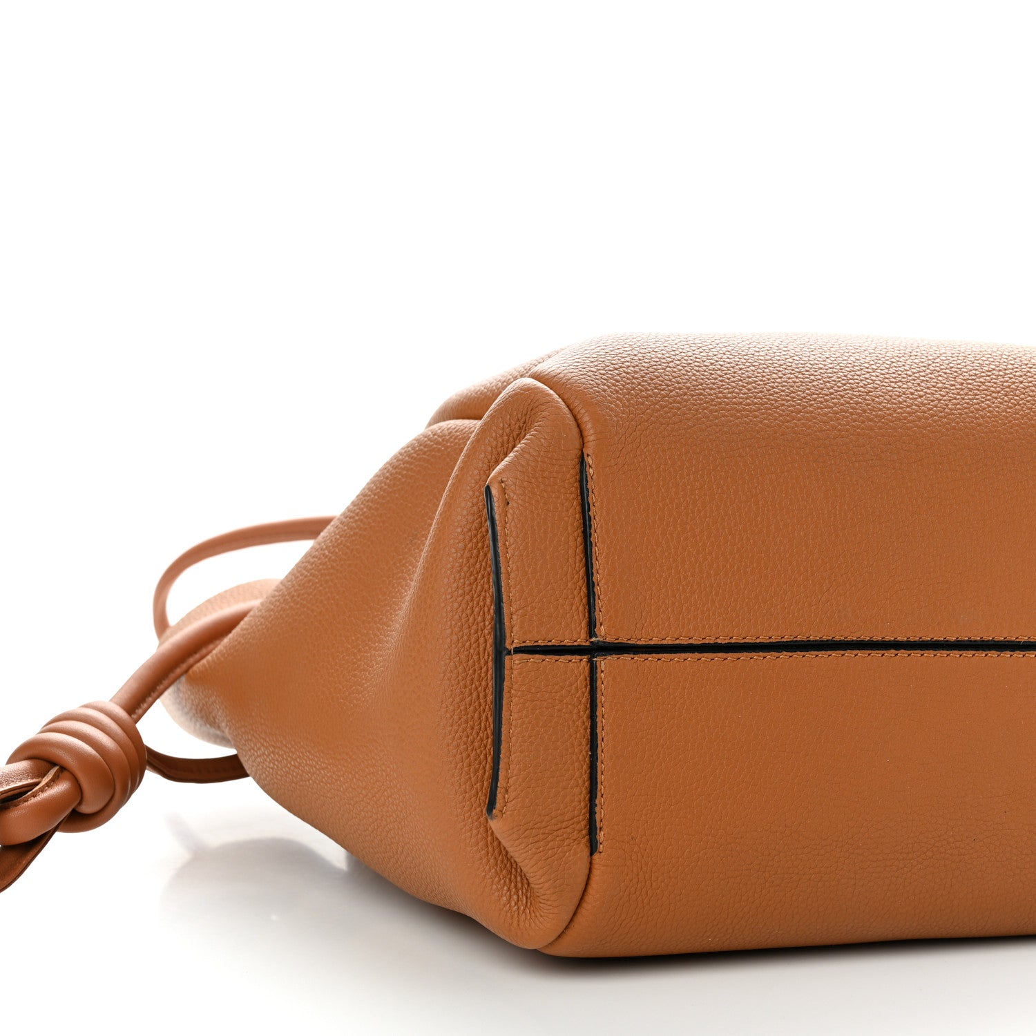 Loewe Calfskin Small Flamenco Knot Bag Caramel 8 of 14