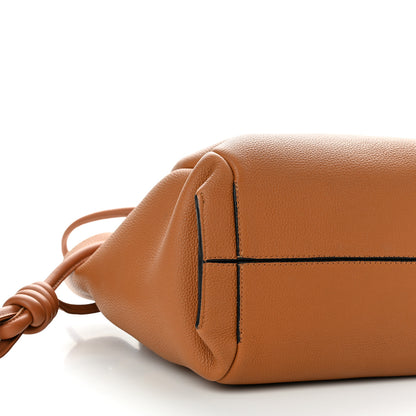 Loewe Calfskin Small Flamenco Knot Bag Caramel 8 of 14
