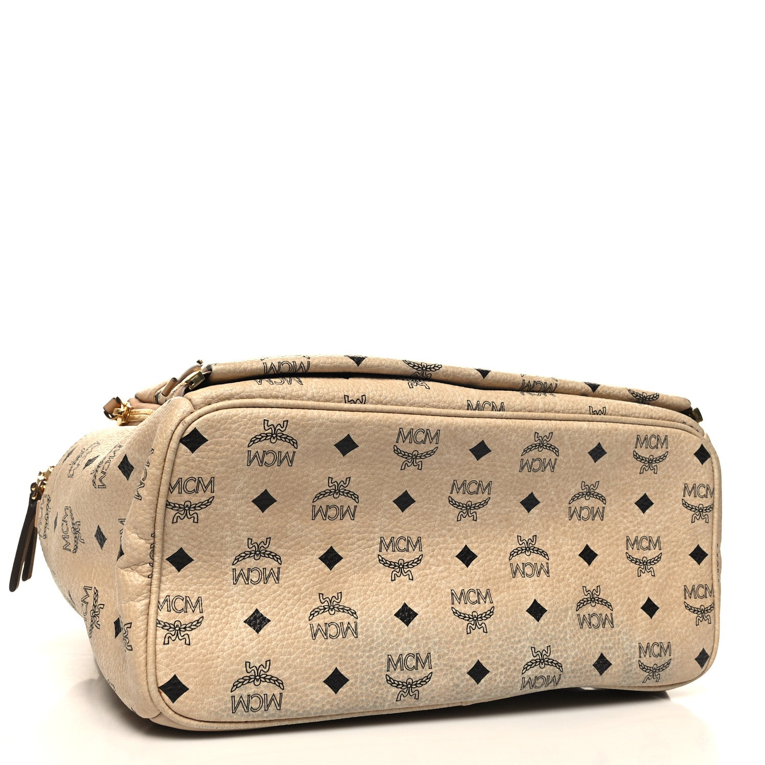 MCM Visetos Medium Studded Dual Stark Backpack Beige 4 of 11
