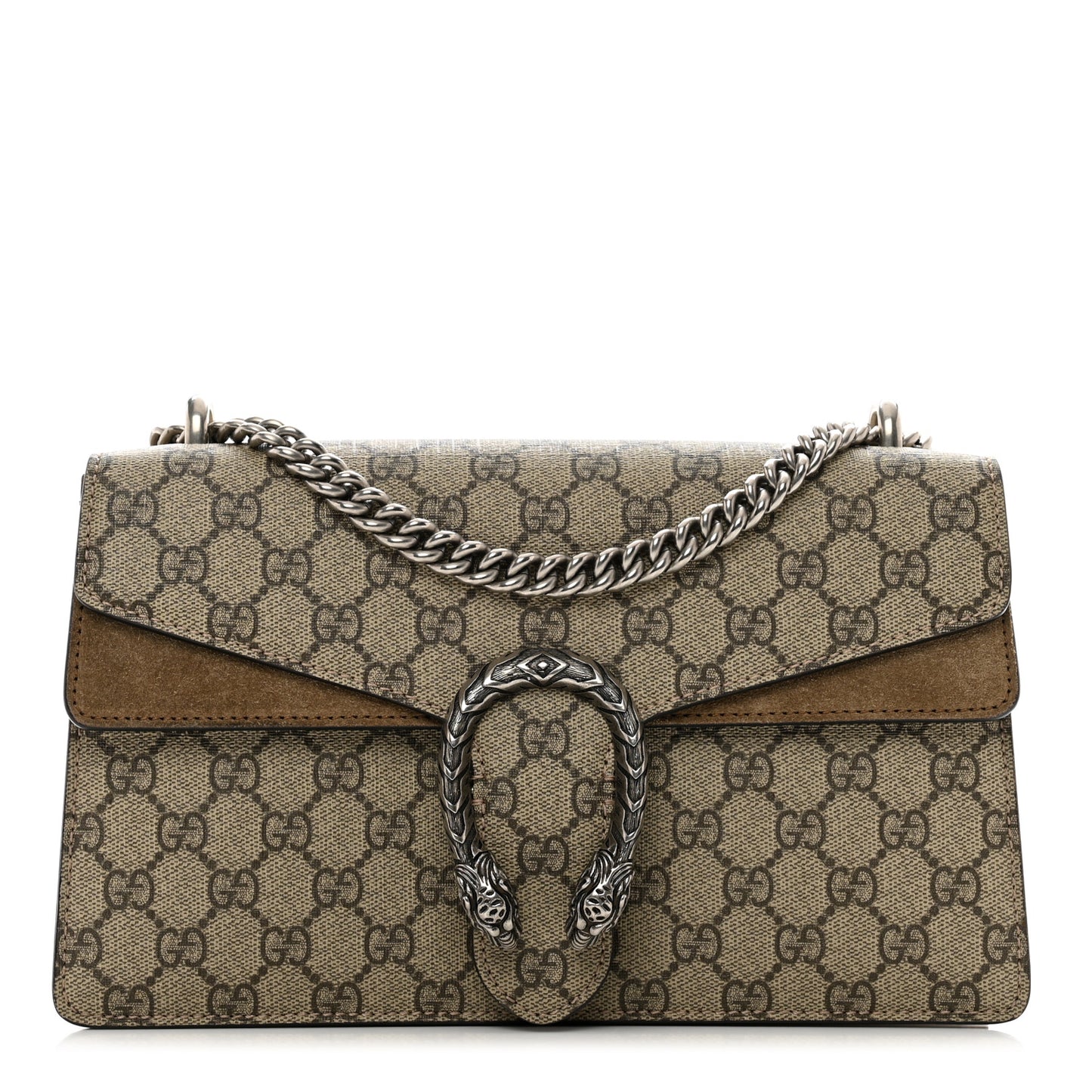 GG Supreme Monogram Small Dionysus Shoulder Bag Taupe