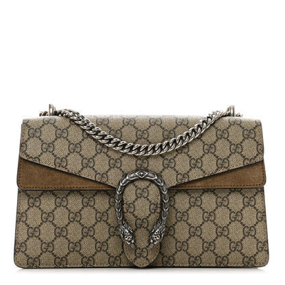Gucci GG Supreme Monogram Small Dionysus Shoulder Bag Taupe 1 of 13