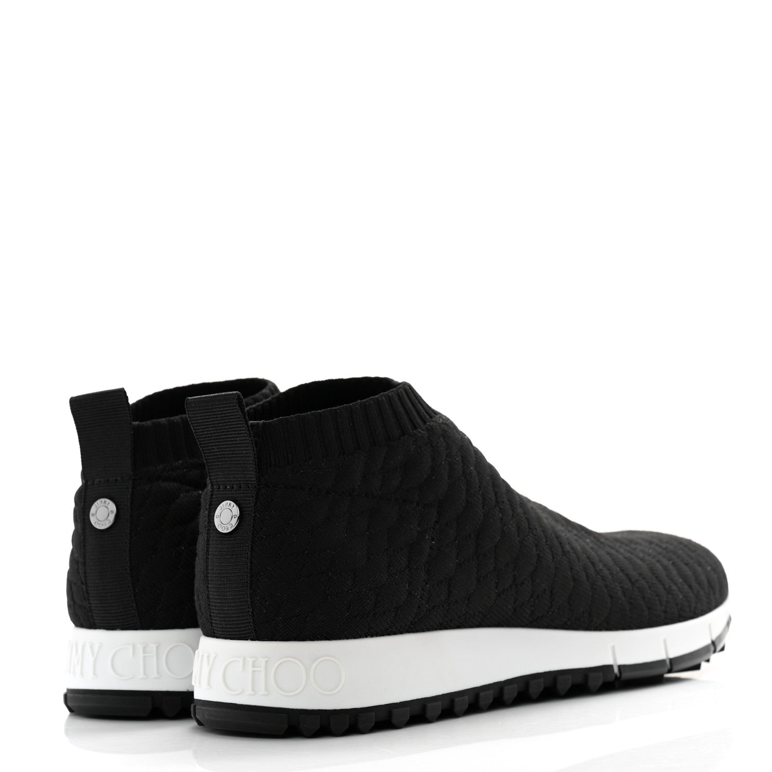 Jimmy Choo Lurex Snake Knit Norway Sneakers 37 Black 4 of 8