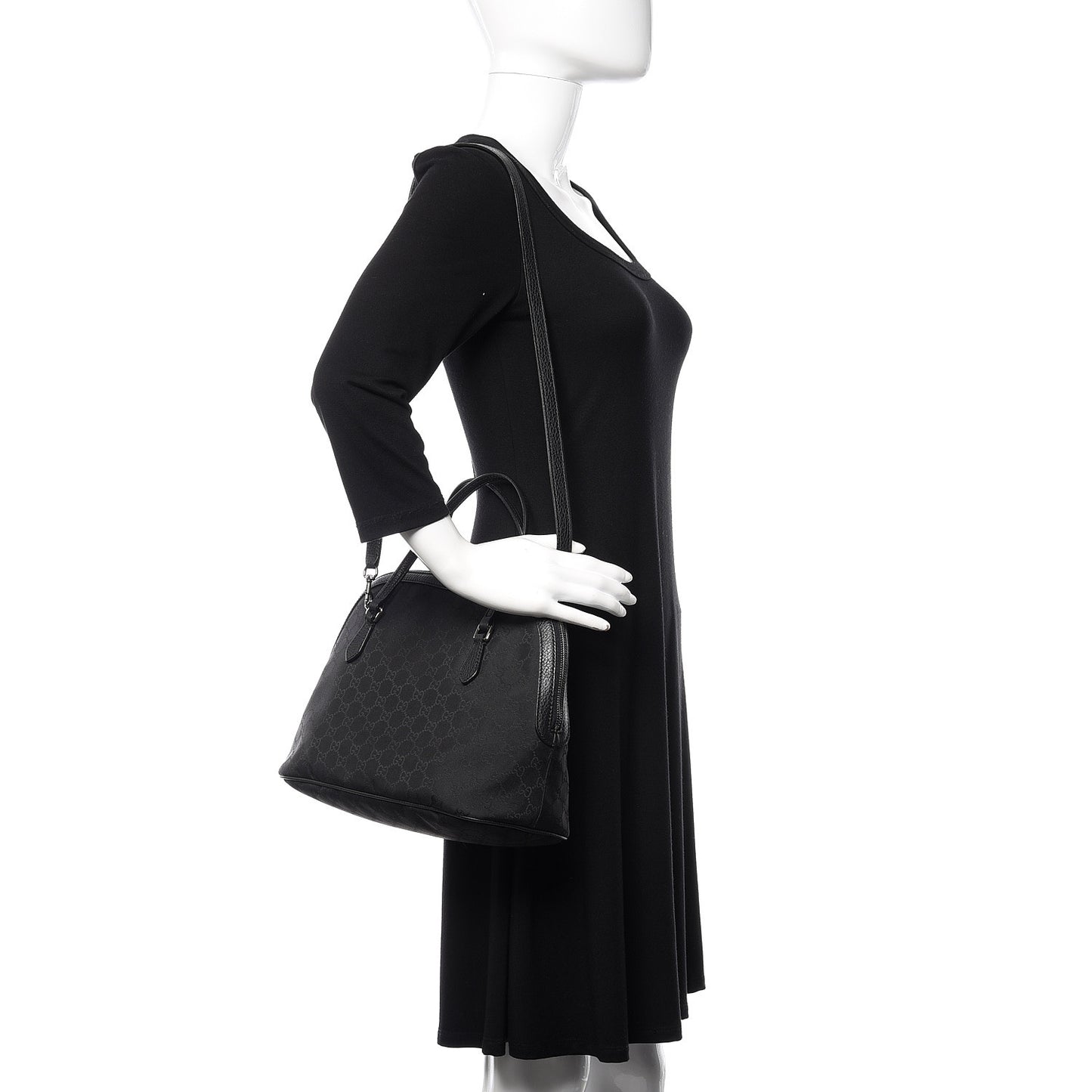 Monogram Medium Dome Bag Black