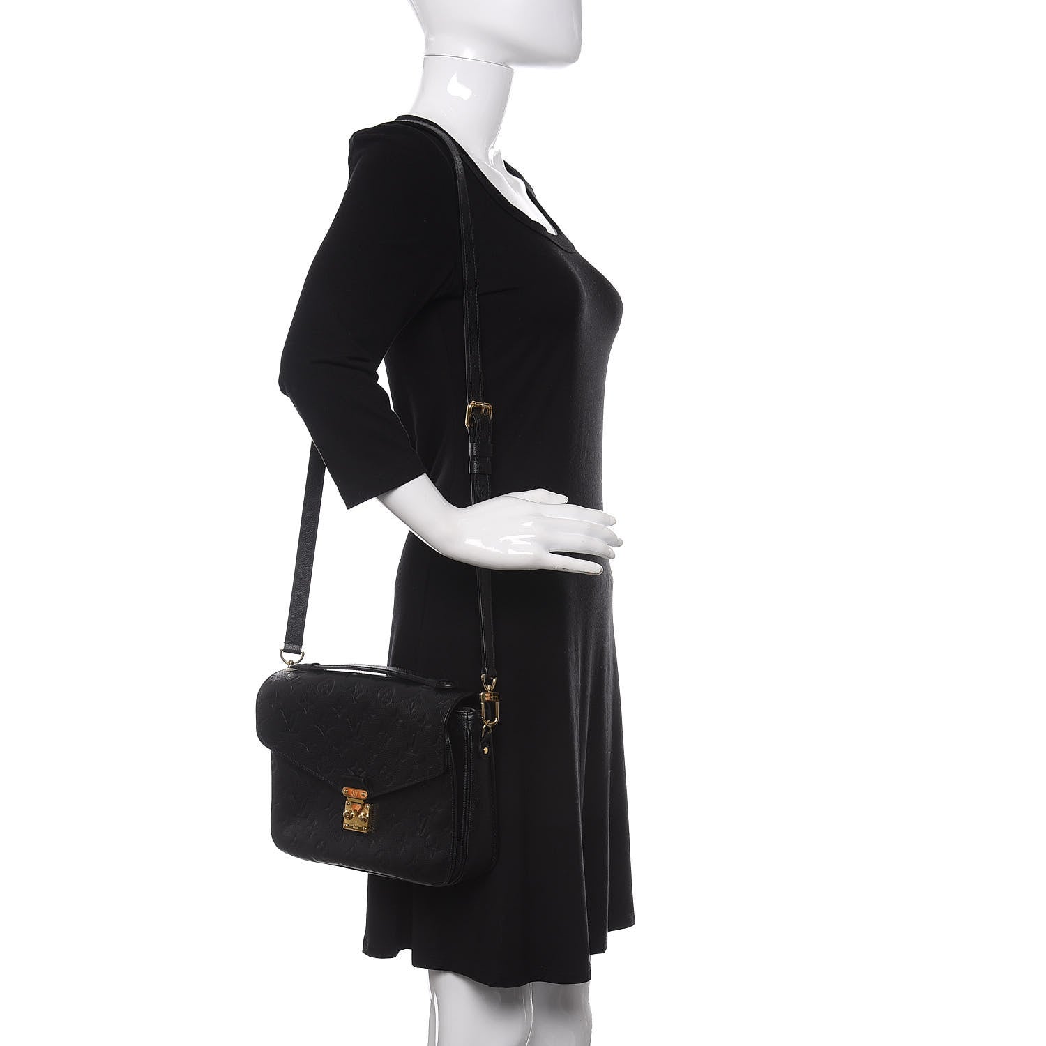 Louis Vuitton Empreinte Pochette Metis Black 2 of 10