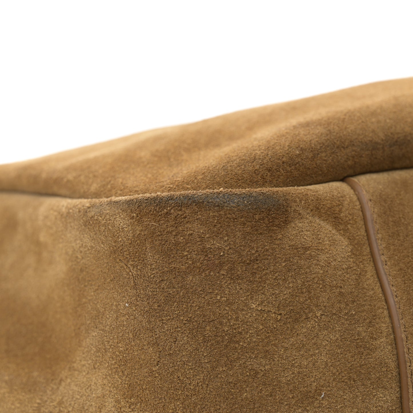 Suede Le 5 A 7 Bea Tote Caramel Cognac