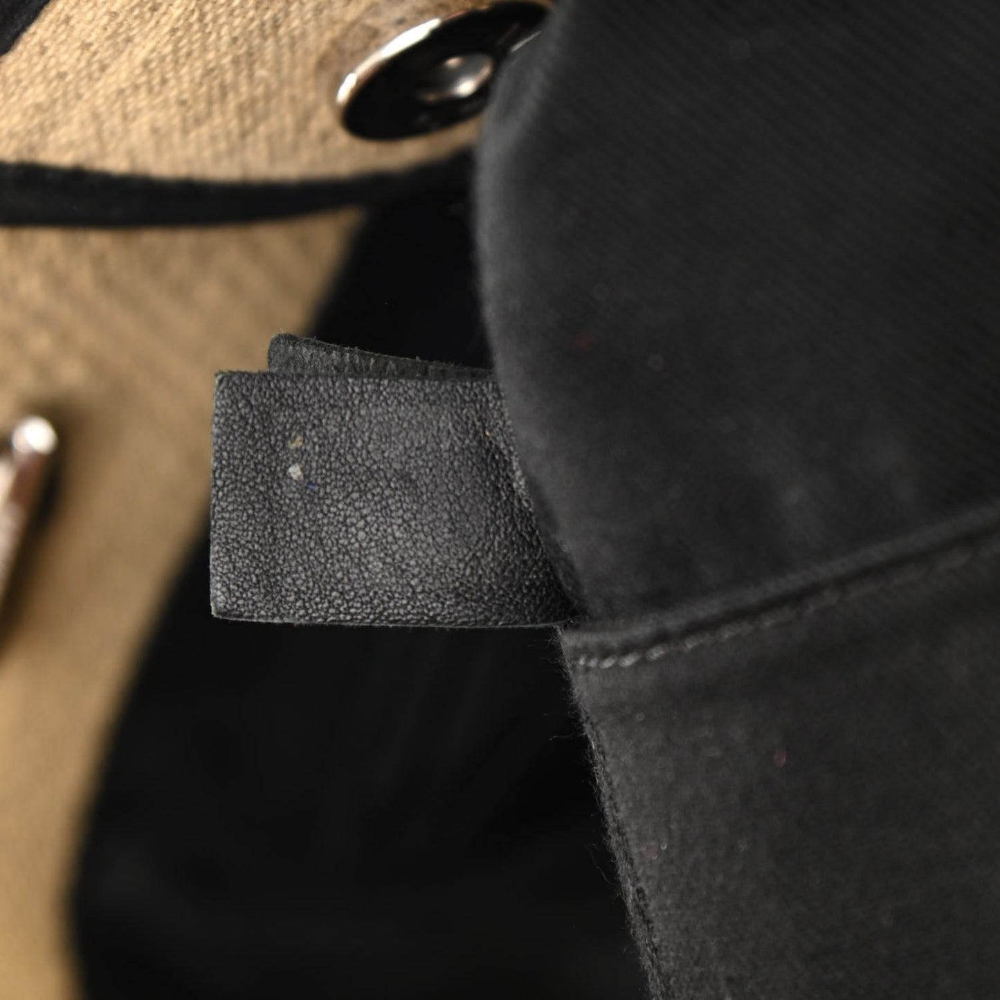 Canvas Small Deauville Tote Beige Black