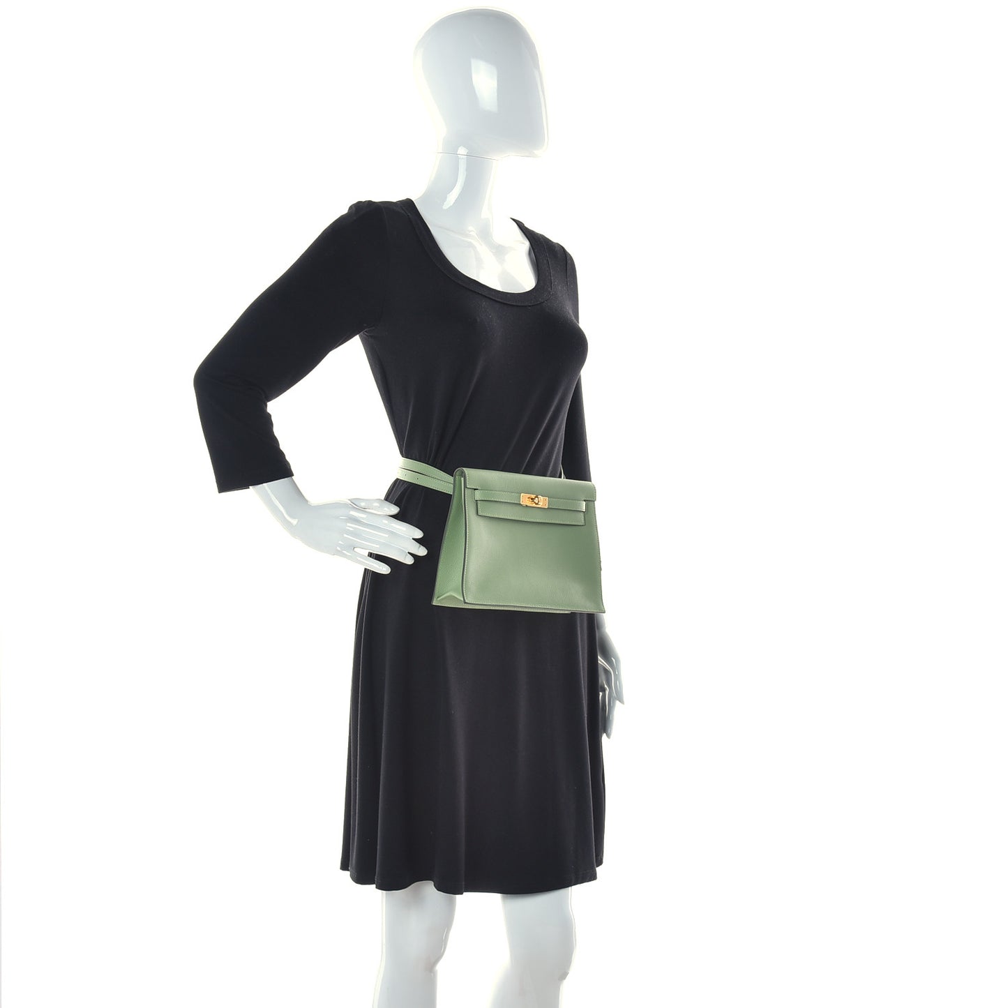 Evercolor Kelly Danse II Belt Bag Vert Criquet
