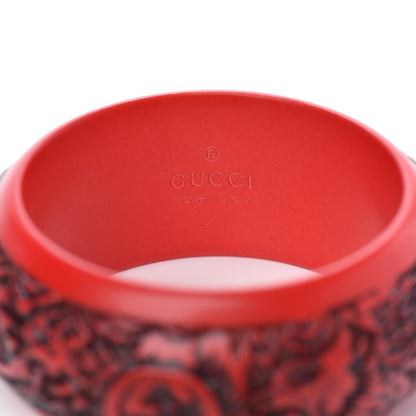 Gucci Resin Interlocking G Flora Bracelet Red 4 of 6