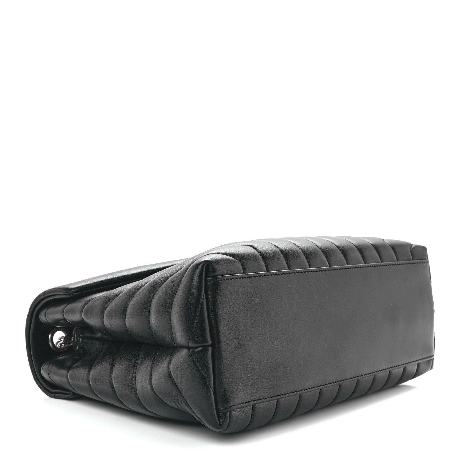 Saint Laurent Calfskin Y Quilted Monogram Medium Loulou Chain Satchel Black 4 of 13