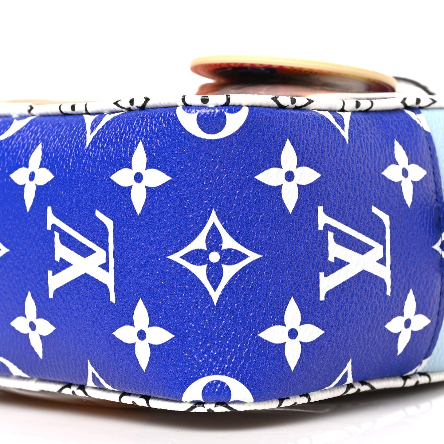 Monogram Giant Hawaii Beach Pouch Blue