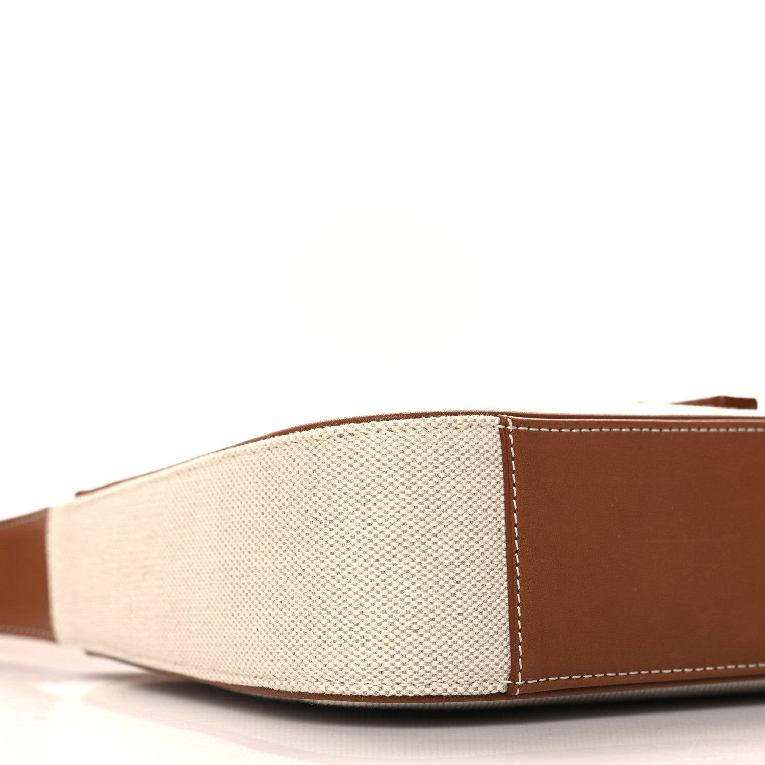 Saint Laurent Smooth Calfskin Canvas Le 5 A 7 Hobo Natural Beige Brick 9 of 10