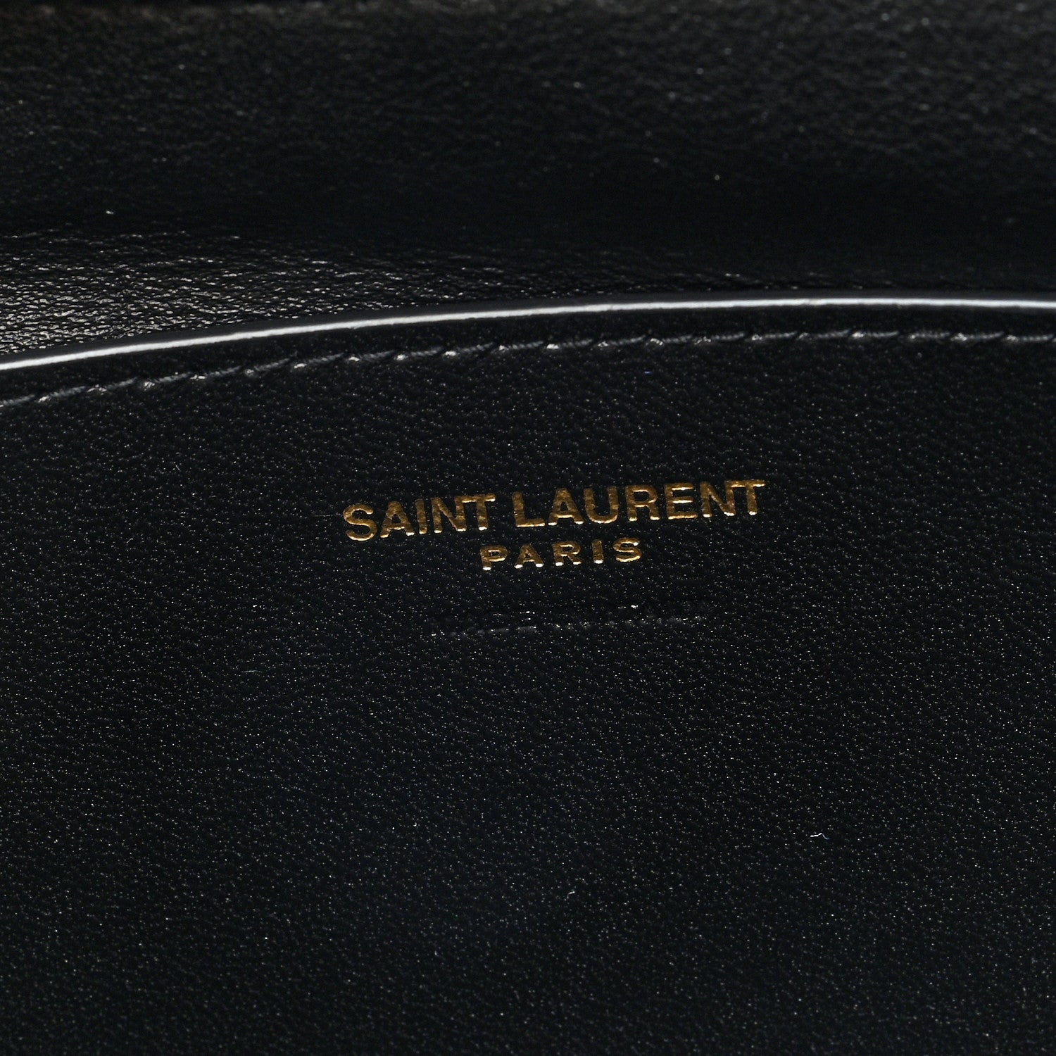 Saint Laurent Lambskin Small Calypso Pouch Black 6 of 6