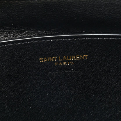 Saint Laurent Lambskin Small Calypso Pouch Black 6 of 6