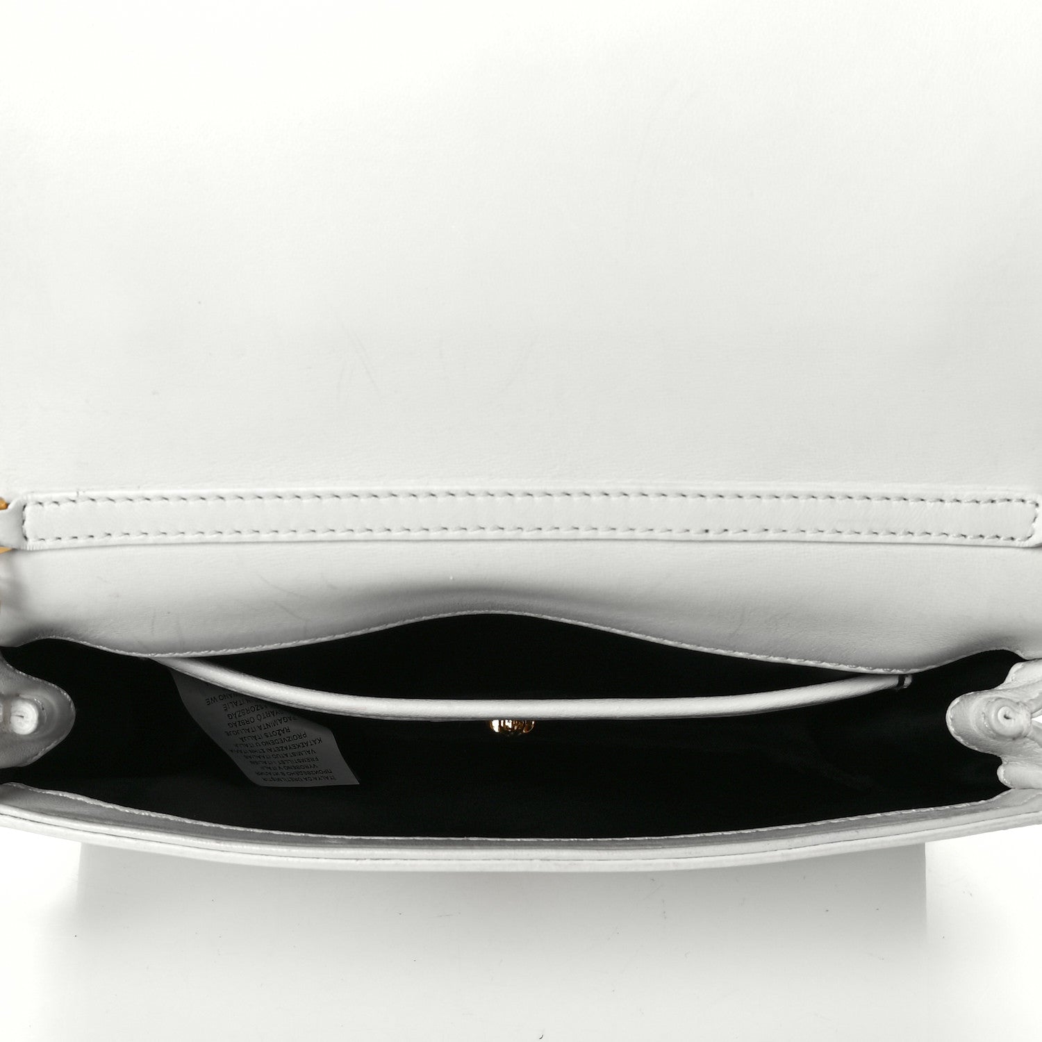 Versace Vitello Palazzo Medusa Evening Clutch Bag White 4 of 5
