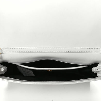 Versace Vitello Palazzo Medusa Evening Clutch Bag White 4 of 5