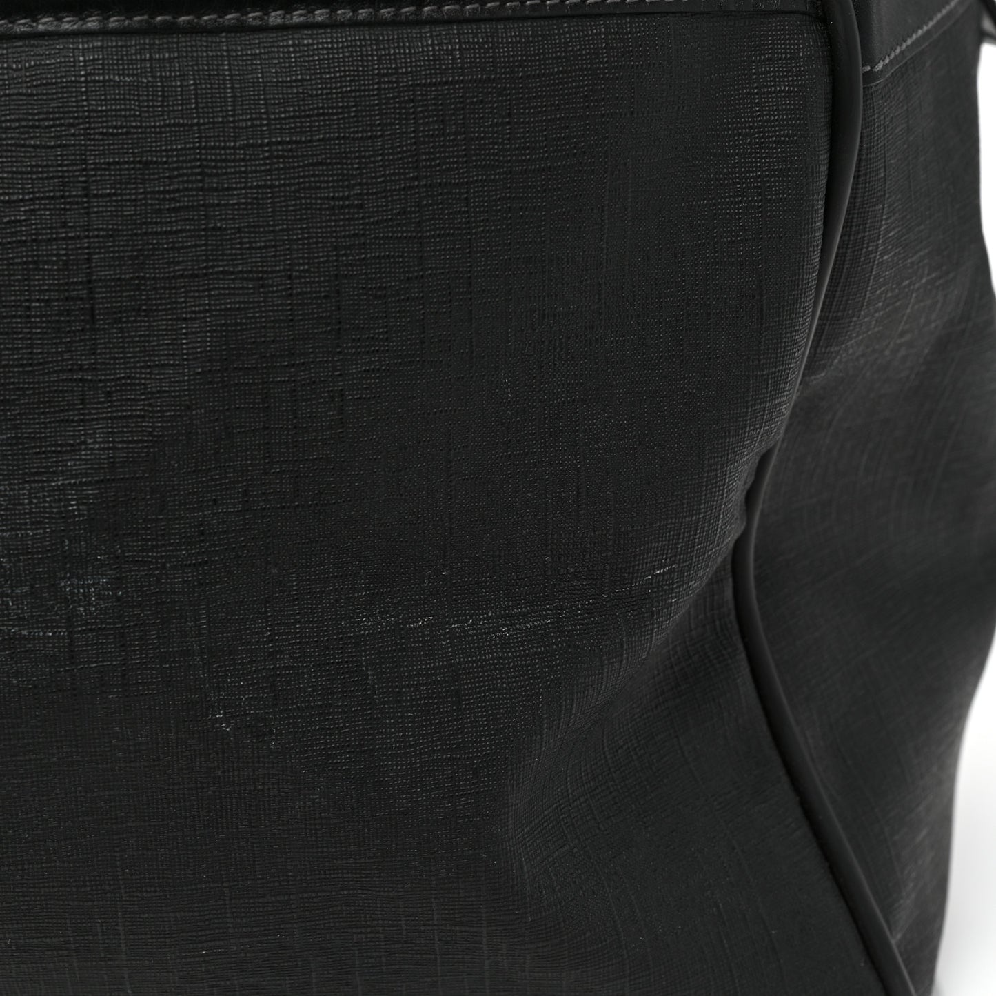Coated Canvas Interlocking G Duffle Bag Black