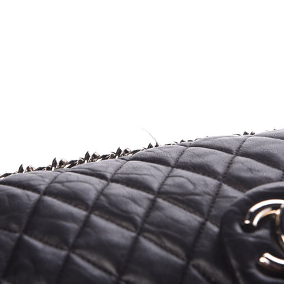 Chanel Washed Lambskin Quilted Maxi Chain Around Flap Black 8 of 9