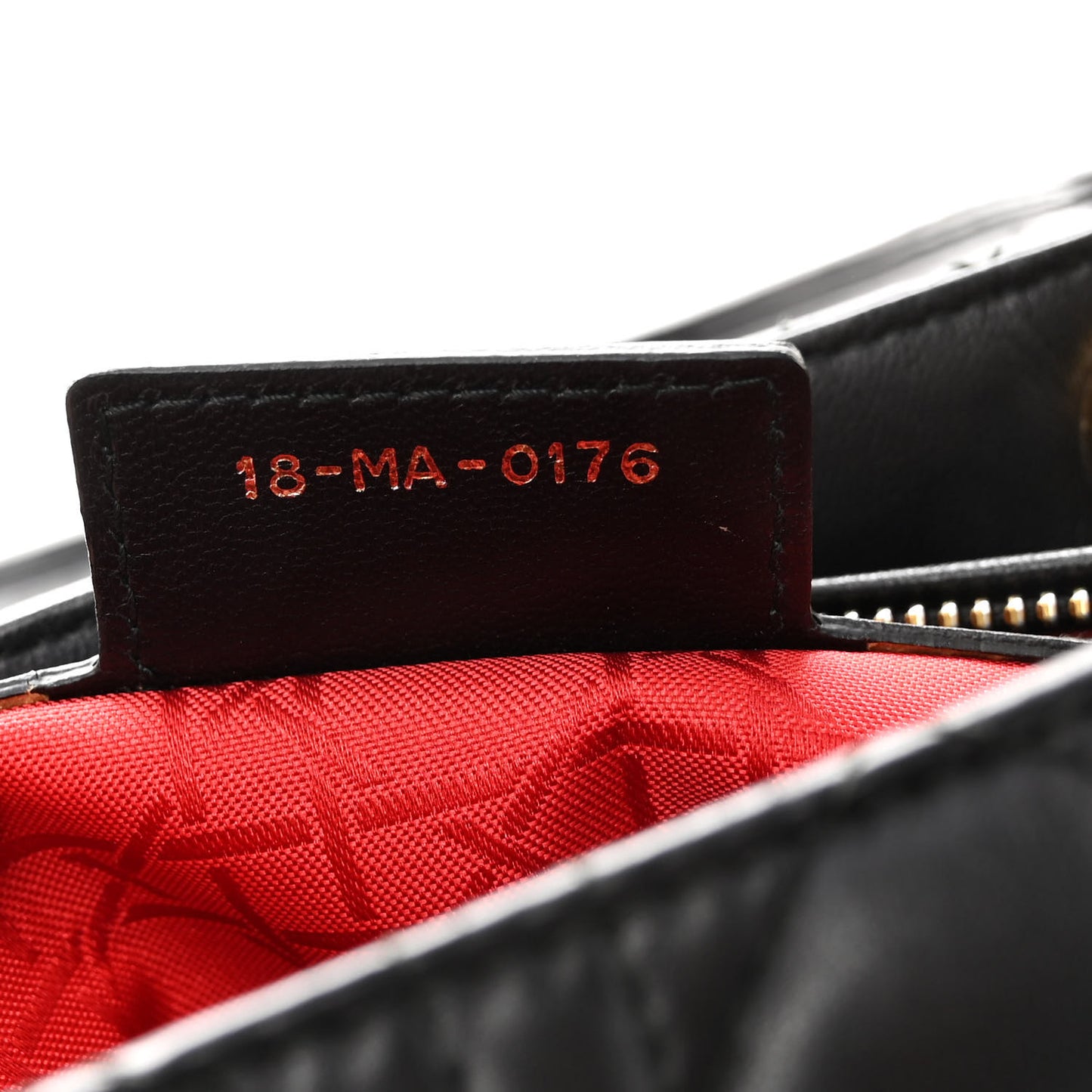 Lambskin Cannage Medium Lady Dior Black