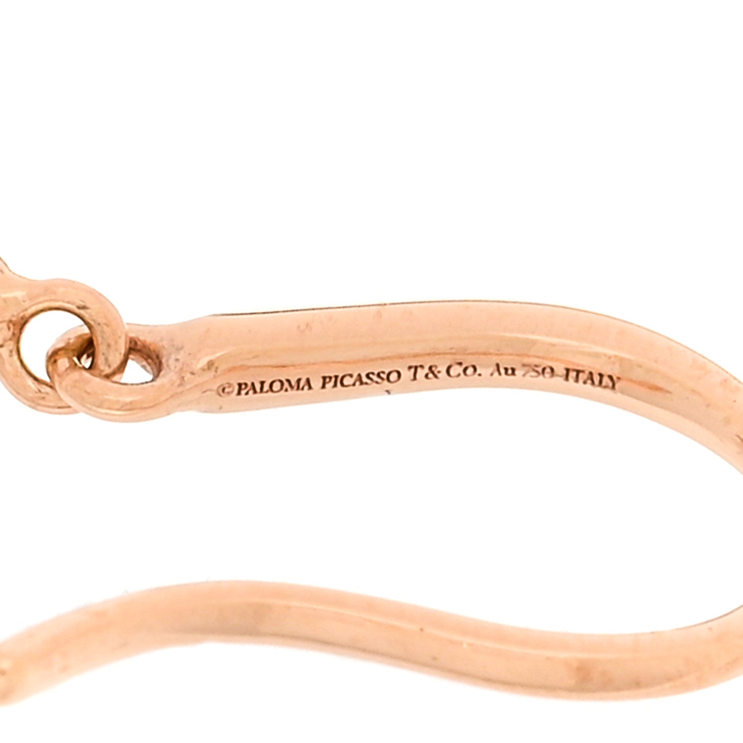 Tiffany 18K Rose Gold Paloma's Venezia Luce Drop Earrings 4 of 4