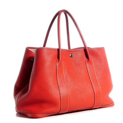 Hermes Fjord Garden Party Tote 36 MM Sanguine 6 of 13